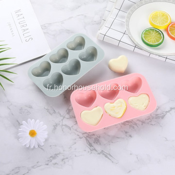 Moule de gâteau en forme de coeur en silicone de la Saint-Valentin